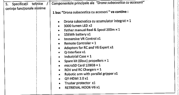 Extras din caietul de sarcini